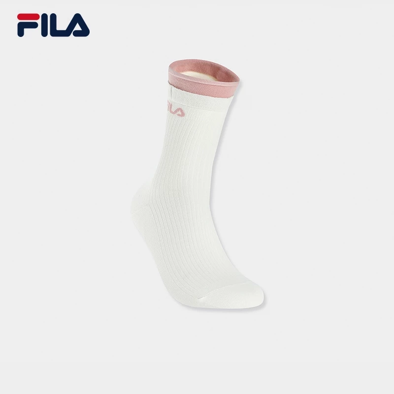 FILA CORE LIFESTYLE WHITE High Socks Women Knee High Socks