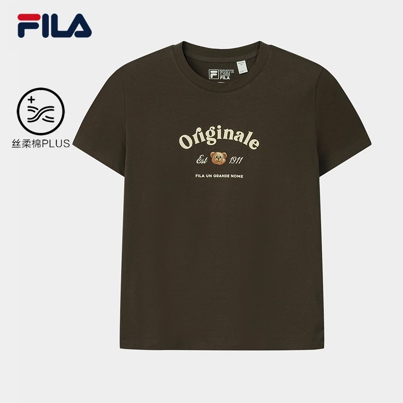 FILA FUSION LIFESTYLE ORIGINALE Football Culture Style Women Casual Short Sleeves T-Shirt
