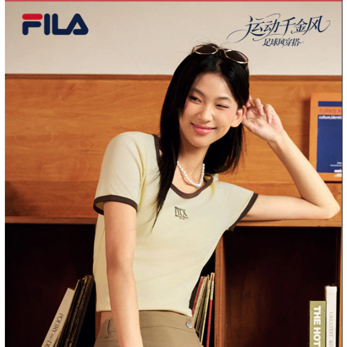FILA CORE LIFESTYLE FILA ORIGINALE Football Culture Women Short Sleeves T-Shirt