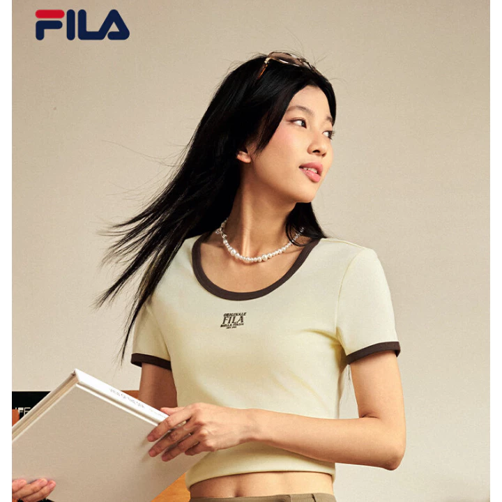 FILA CORE LIFESTYLE FILA ORIGINALE Football Culture Women Short Sleeves T-Shirt