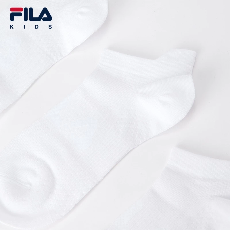 FILA KIDS WHITE LINE WHITE LINE Unisex Low Cut Socks 3P
