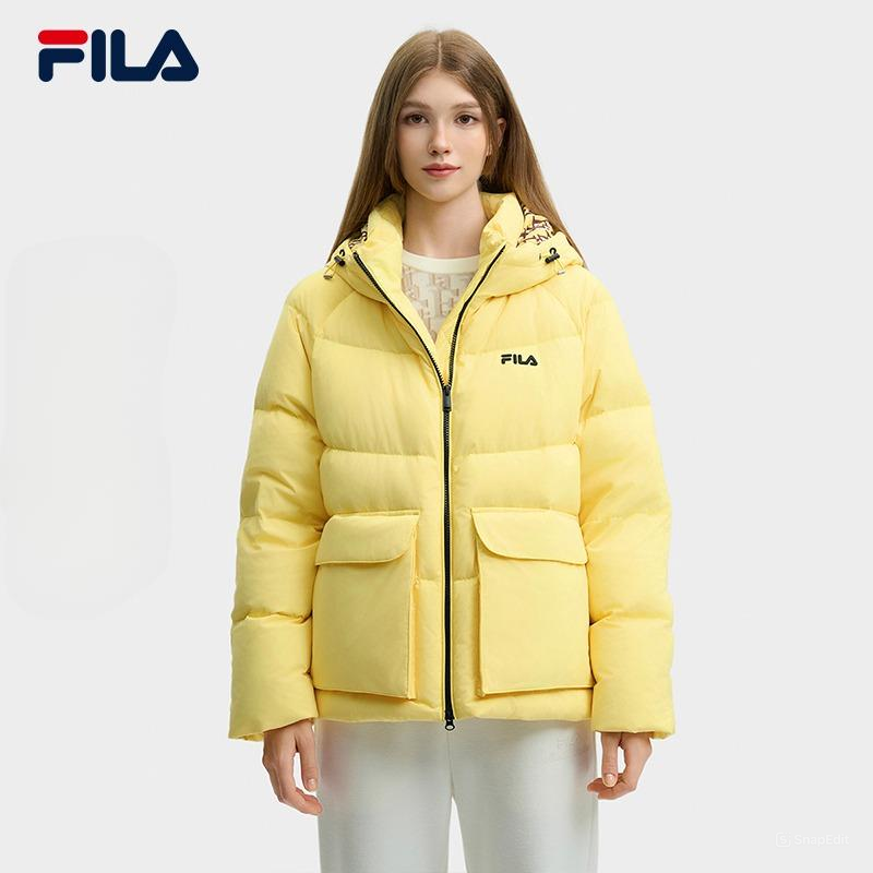 [ FILA ]★Heritage Lightweight Popper  Down Jacket FILA CORE LIFESTYLE HERITAGE CLASSIC MONOGRAM Women Down