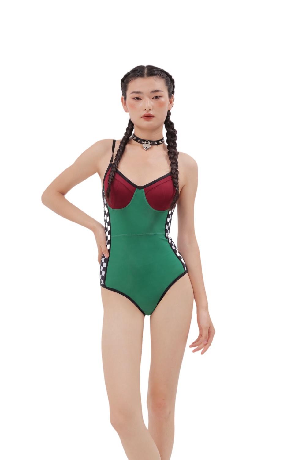 Retro Green Swimwear