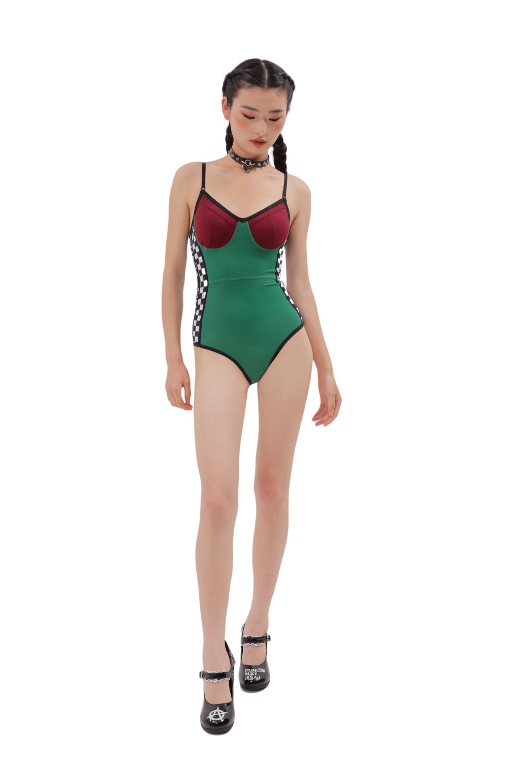 Retro Green Swimwear