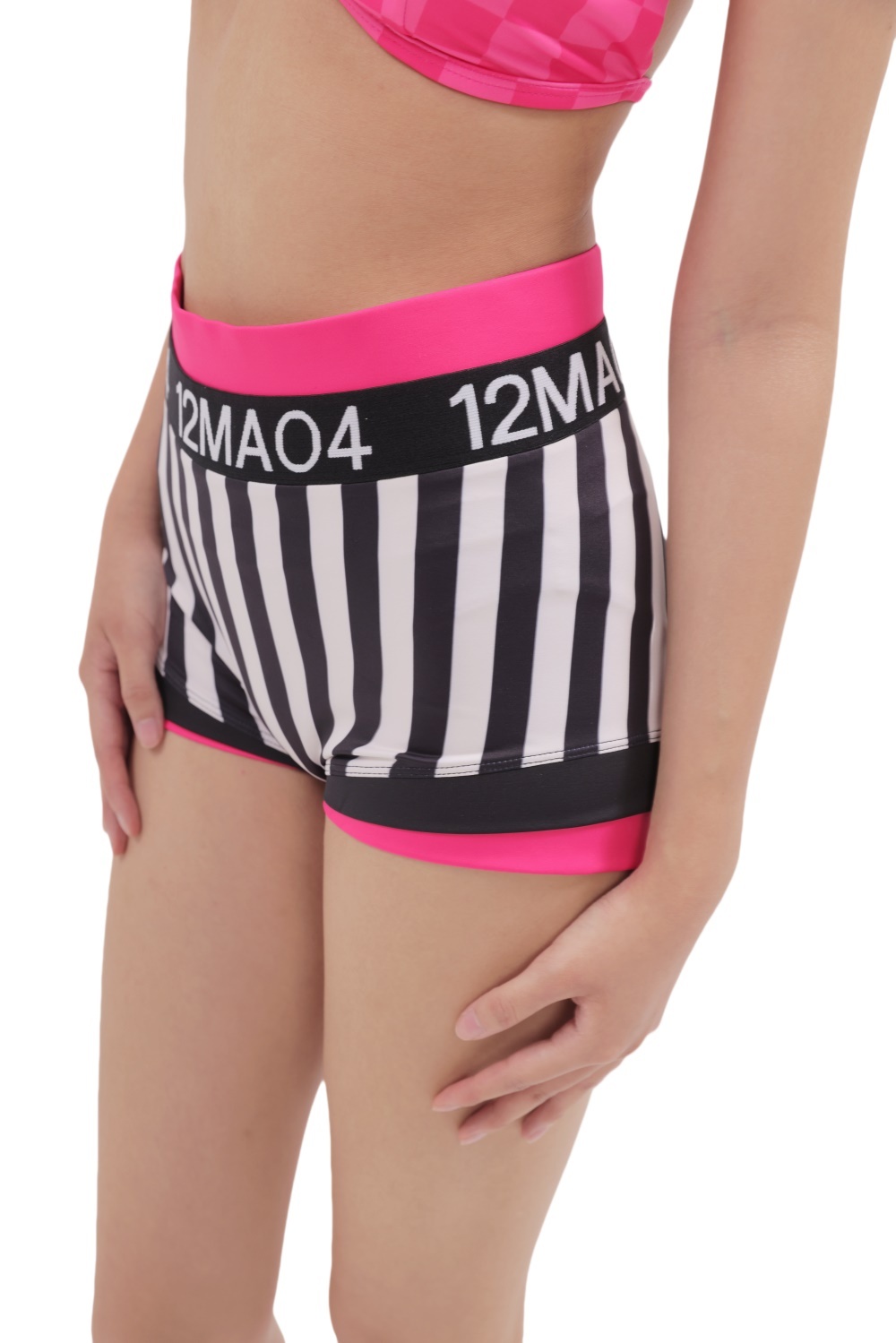 Pink Checkered Swimwear