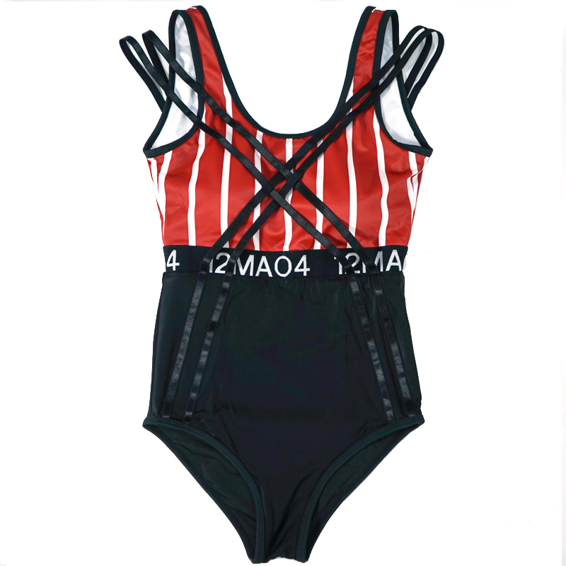 Black & Red Swimwear