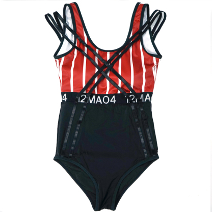 Black & Red Swimwear