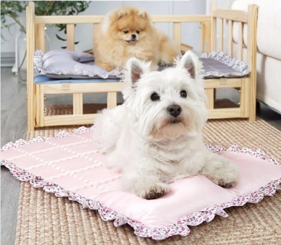 แผ่นนอนสำหรับสัตว์เลี้ยงนุ่มและระบายอากาศได้