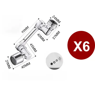 [다기능 로봇팔 신축 및 회전식】튀김 방지 수도꼭지