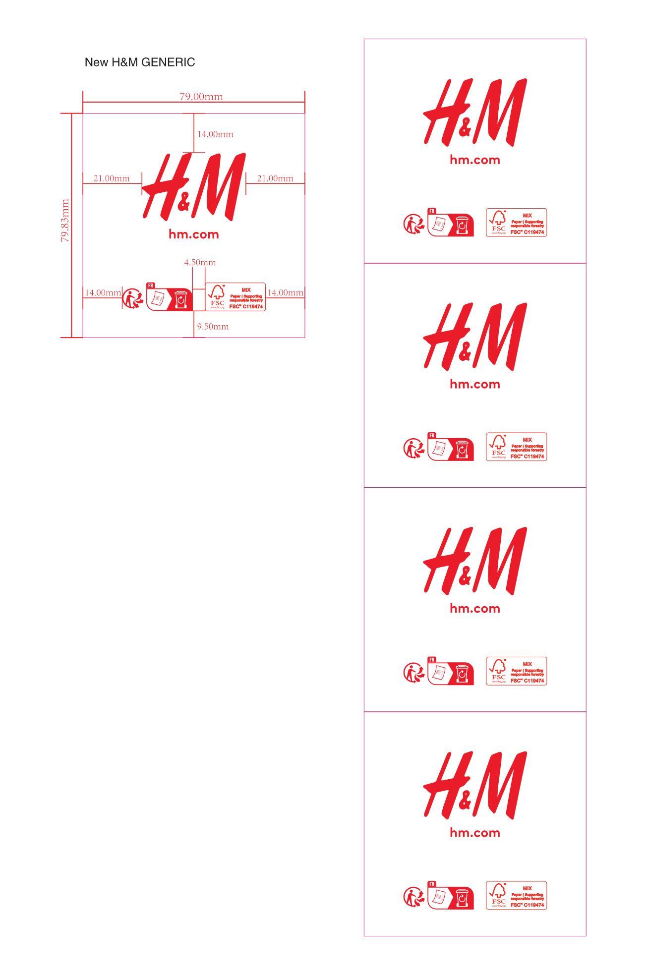 355433-01 H&M Generic Receipt roll
