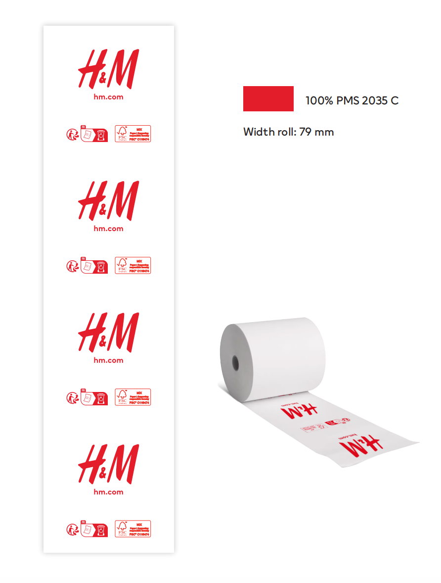 355433-01 H&M Generic Receipt roll