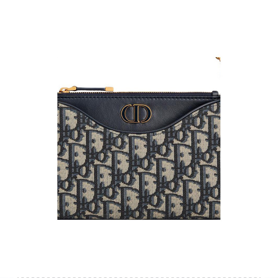 【23年新作】 DIOR  30  MontaigneAvenue CDロゴHoboパッケージ ワンショルダー斜め掛けバッグブルー