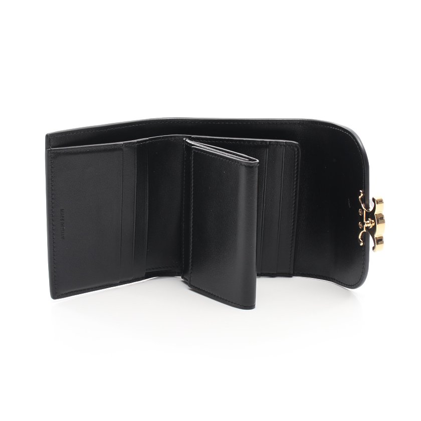 【CELINE】国内即発トリオンフ 三つ折り財布 バッグにもすっきり【財布】