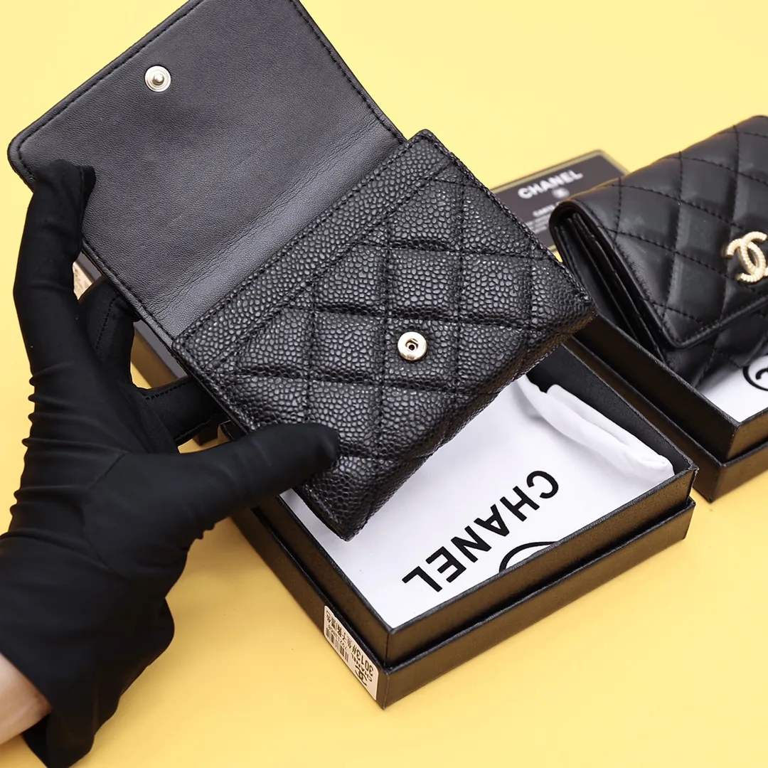 【-chanel】クラシック小さなフラップ財布【財布】