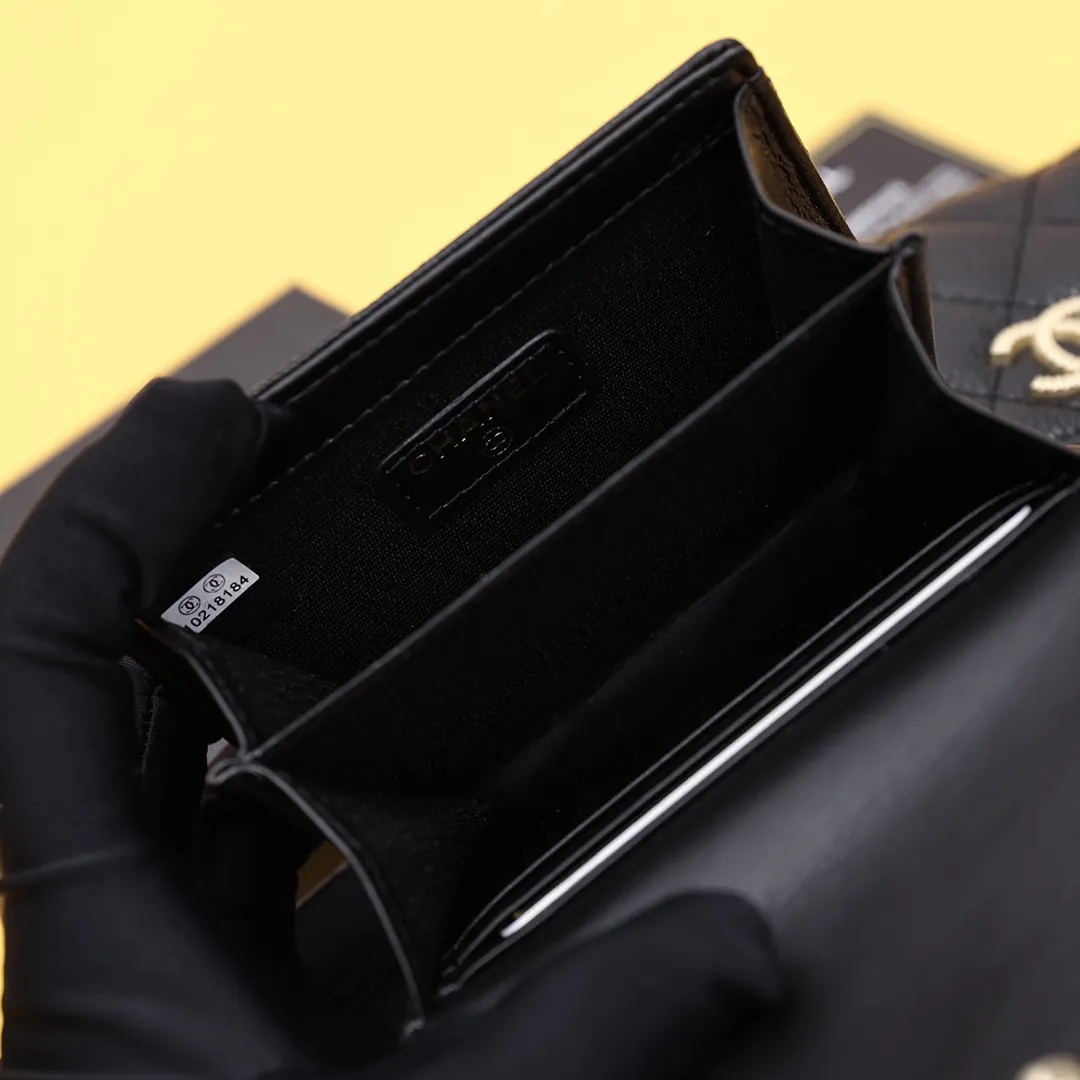 【-chanel】クラシック小さなフラップ財布【財布】