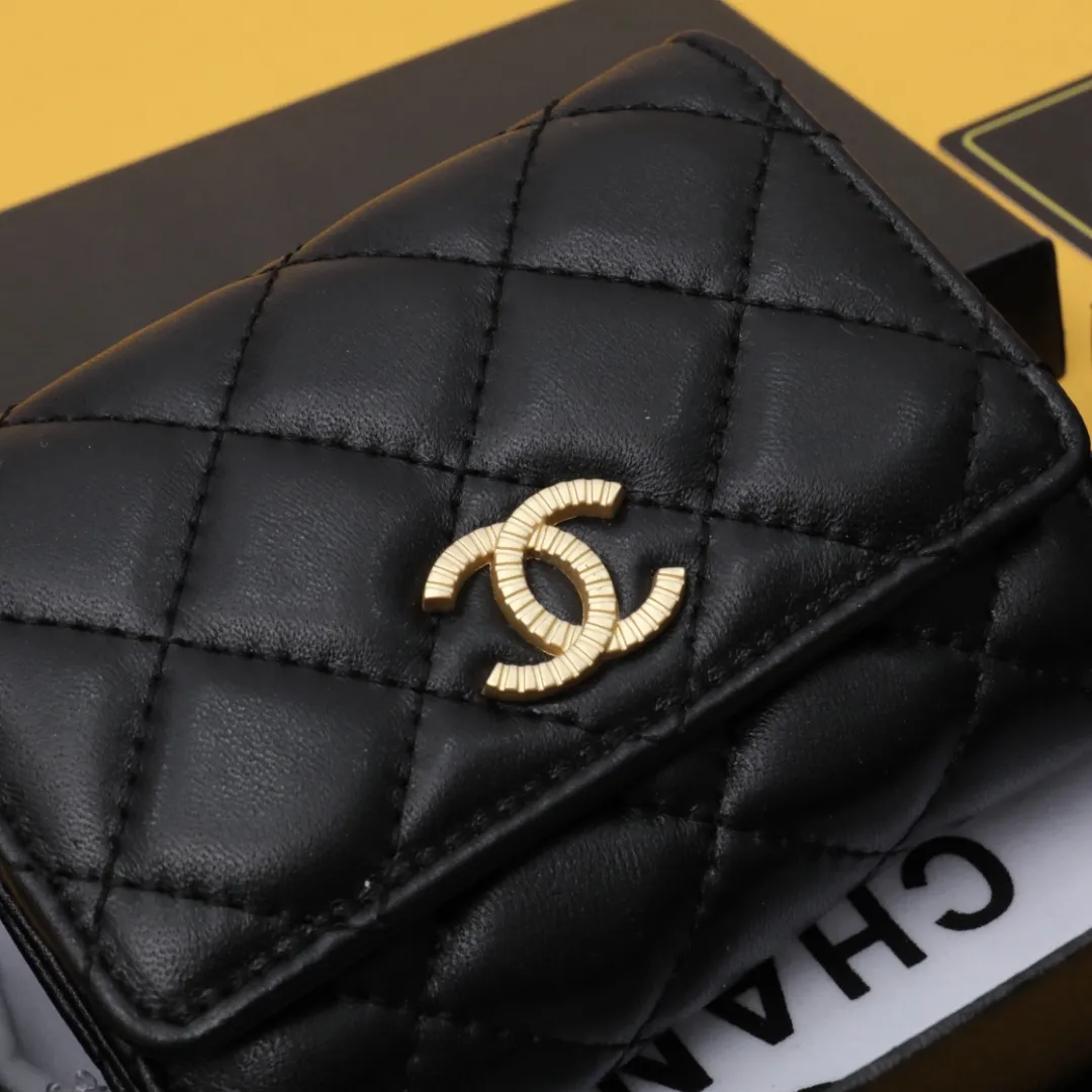 【-chanel】クラシック小さなフラップ財布【財布】