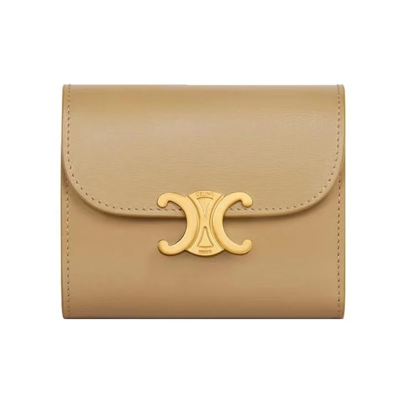 CELINE【入手困難】【財布】可愛い ★TRIOMPHE SMALL FLAP WALLET★【財布】