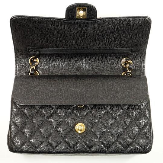 【CHANEL】マトラッセ25Wフラップチェーンショルダーバッグ A01112 キャビアスキン