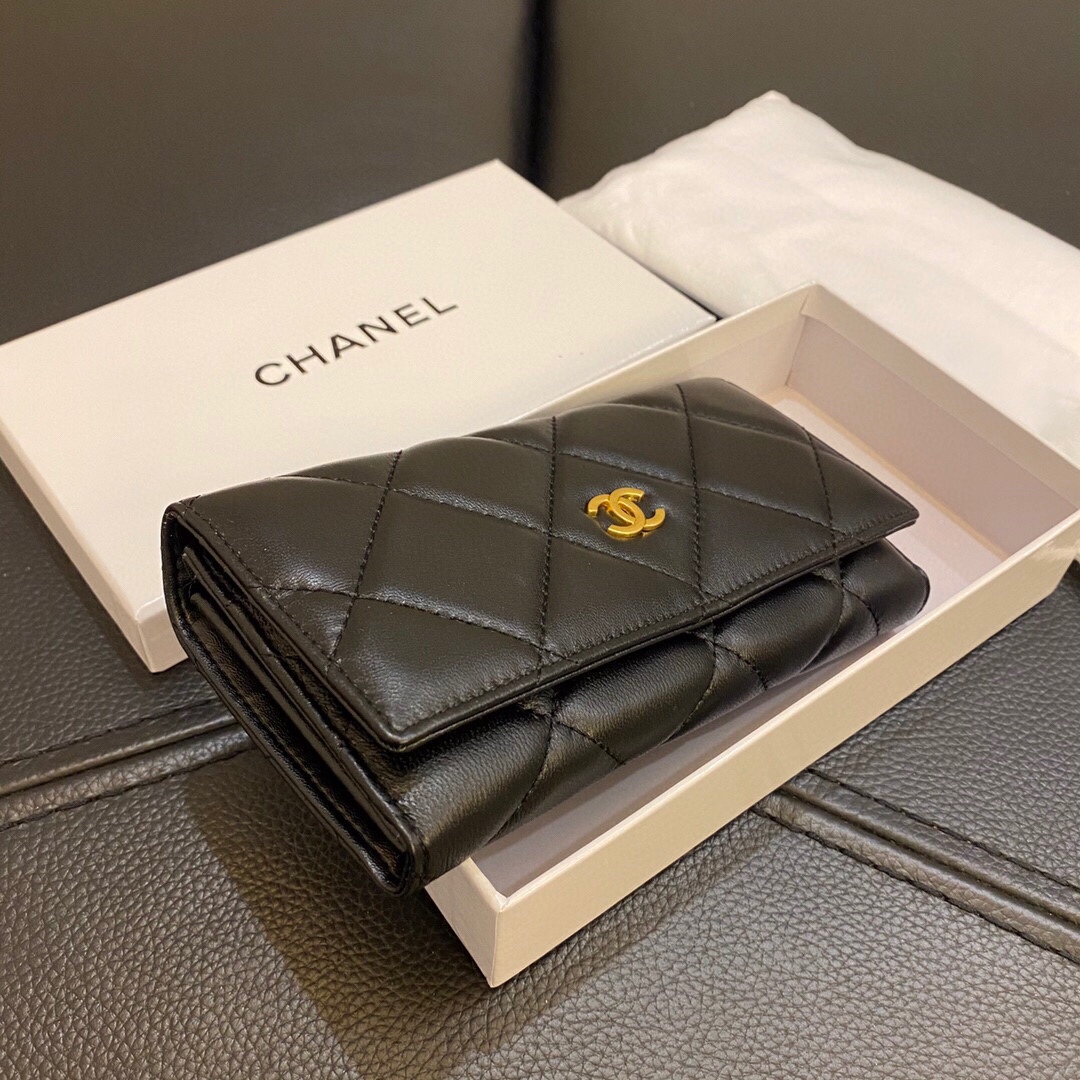 【CHANEL】【長財布】ロングフラップウォレット