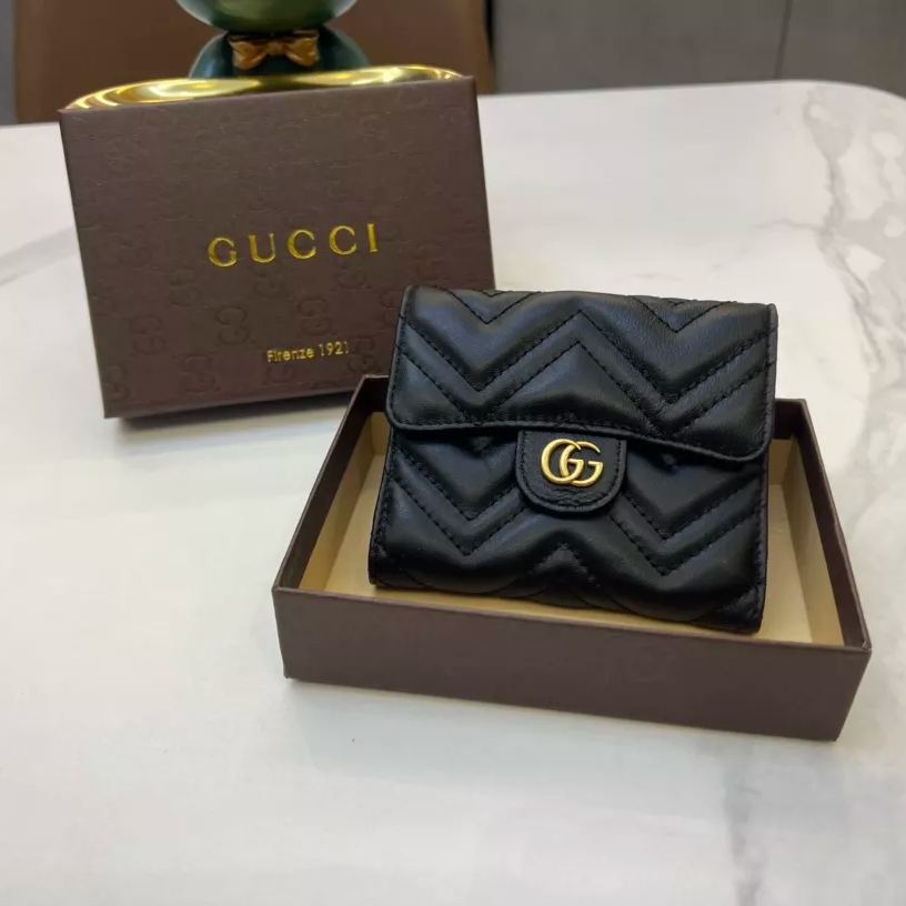 【GUCCI】関税負担なしGUCCI 〔GGマーモント〕 コイン＆紙幣 カードケース