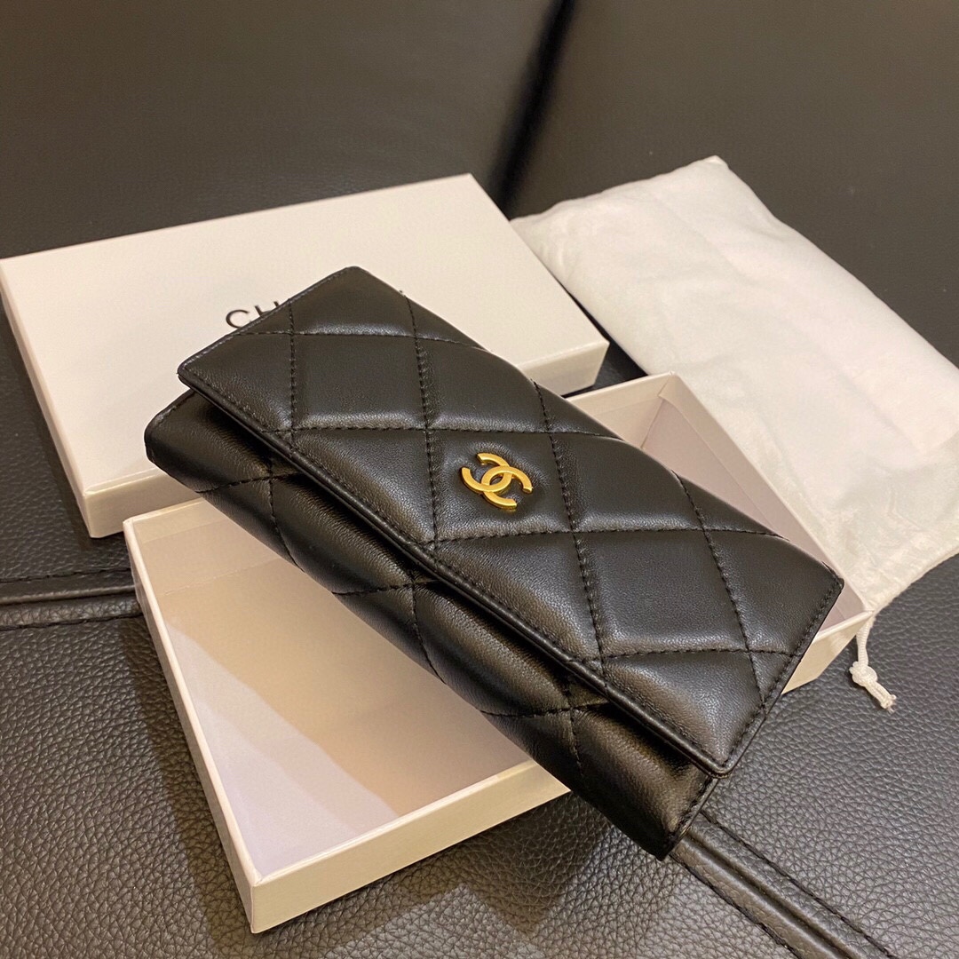 【CHANEL】【長財布】ロングフラップウォレット
