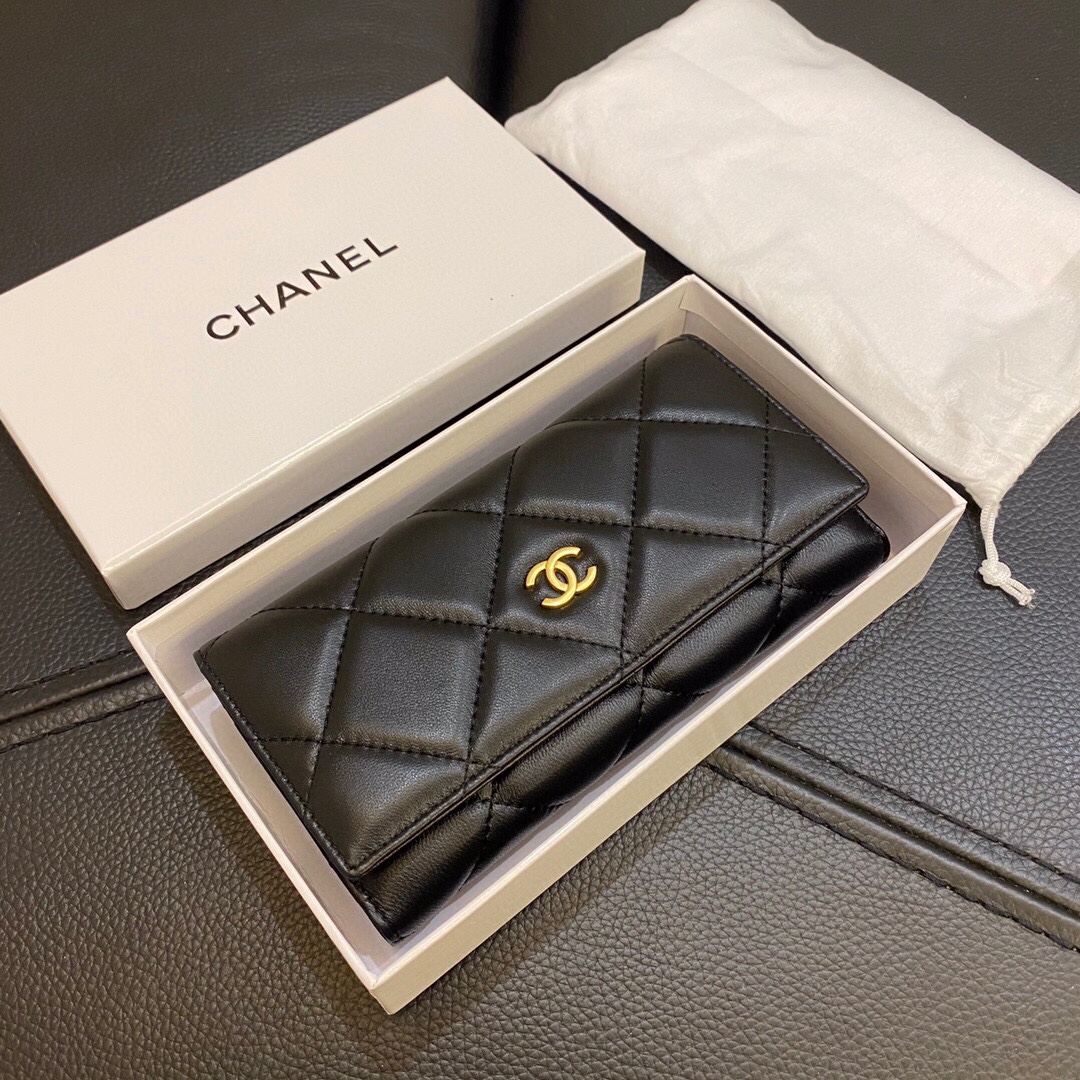 【CHANEL】【長財布】ロングフラップウォレット