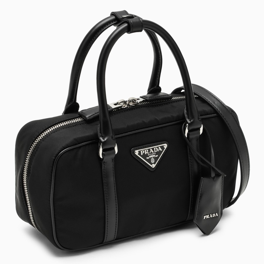 VIP価格[PRADA]Re-Nylonリナイロンレザーボウリングバッグ