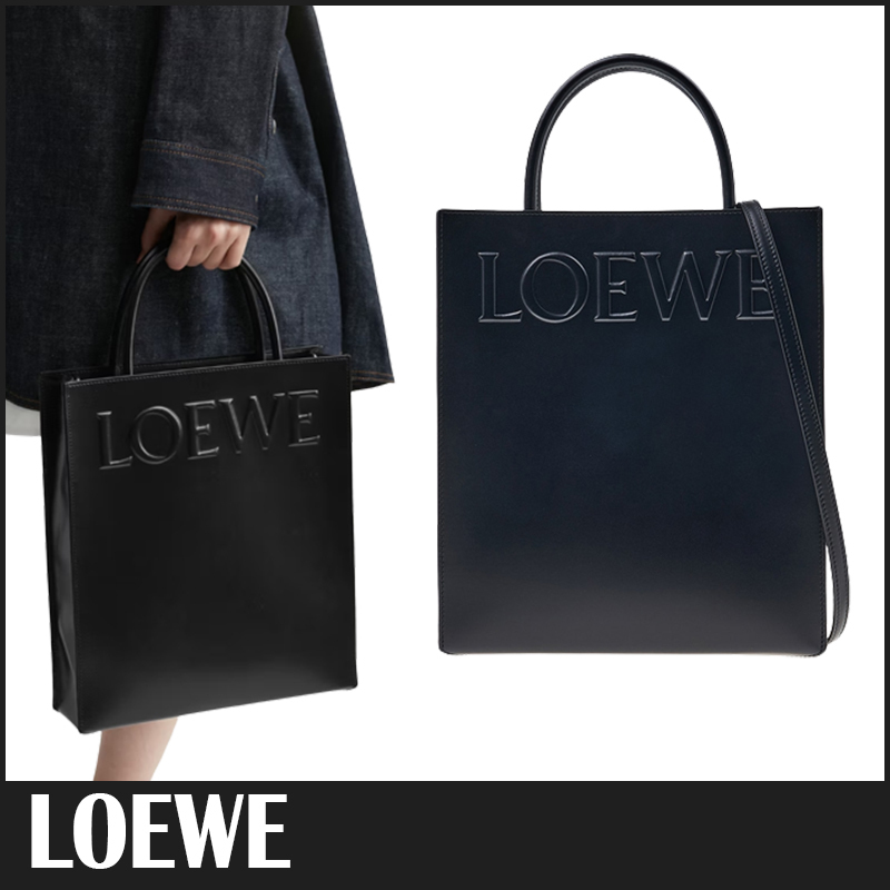 LOEWE A4 スムースレザー トートバッグ ショルダー