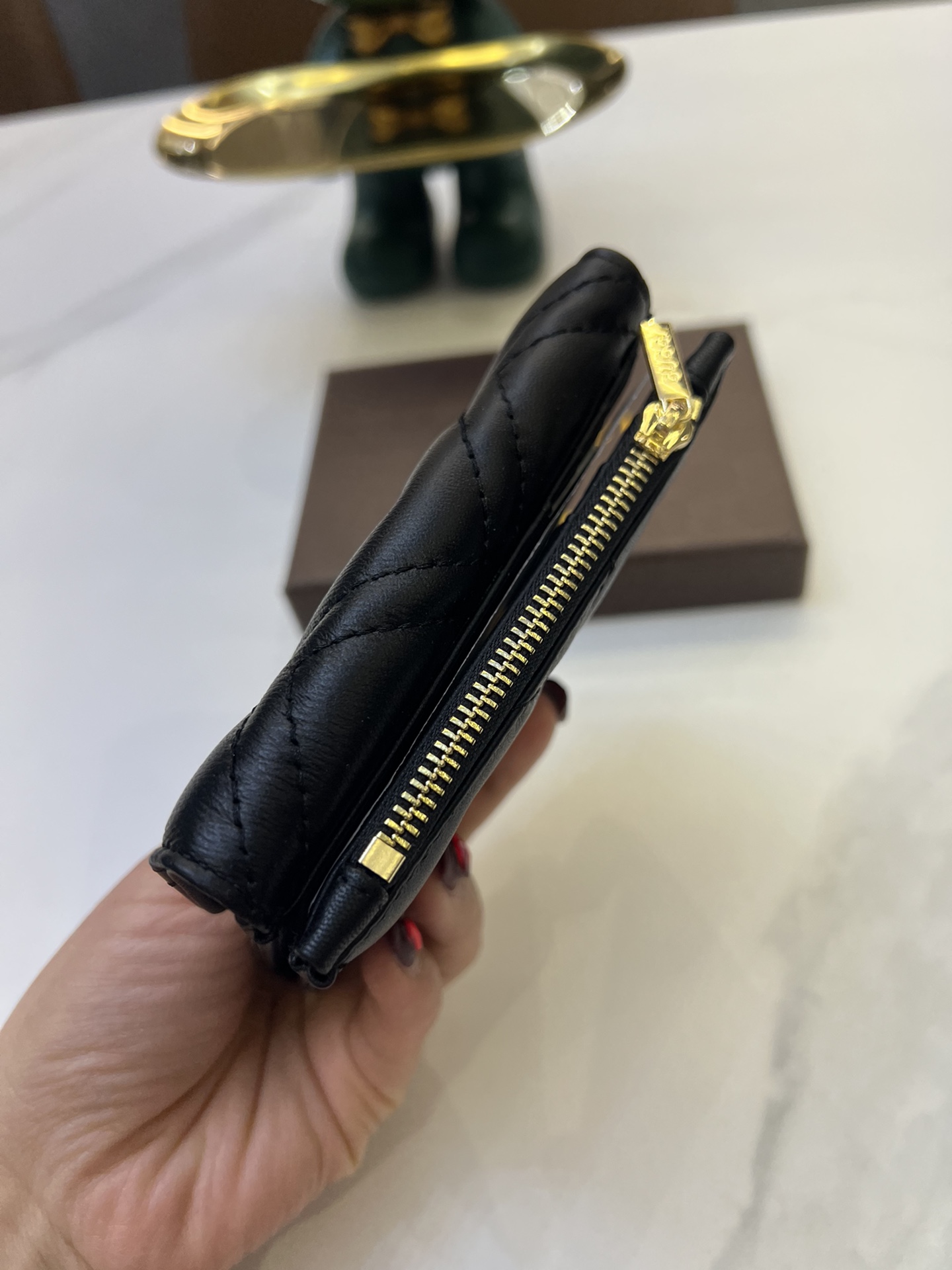 【GUCCI】関税負担なしGUCCI 〔GGマーモント〕 コイン＆紙幣 カードケース