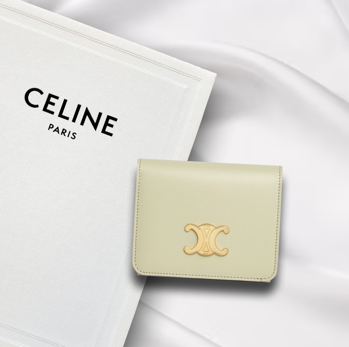 すぐ届く！【CELINE】ミニ財布　トリオンフ