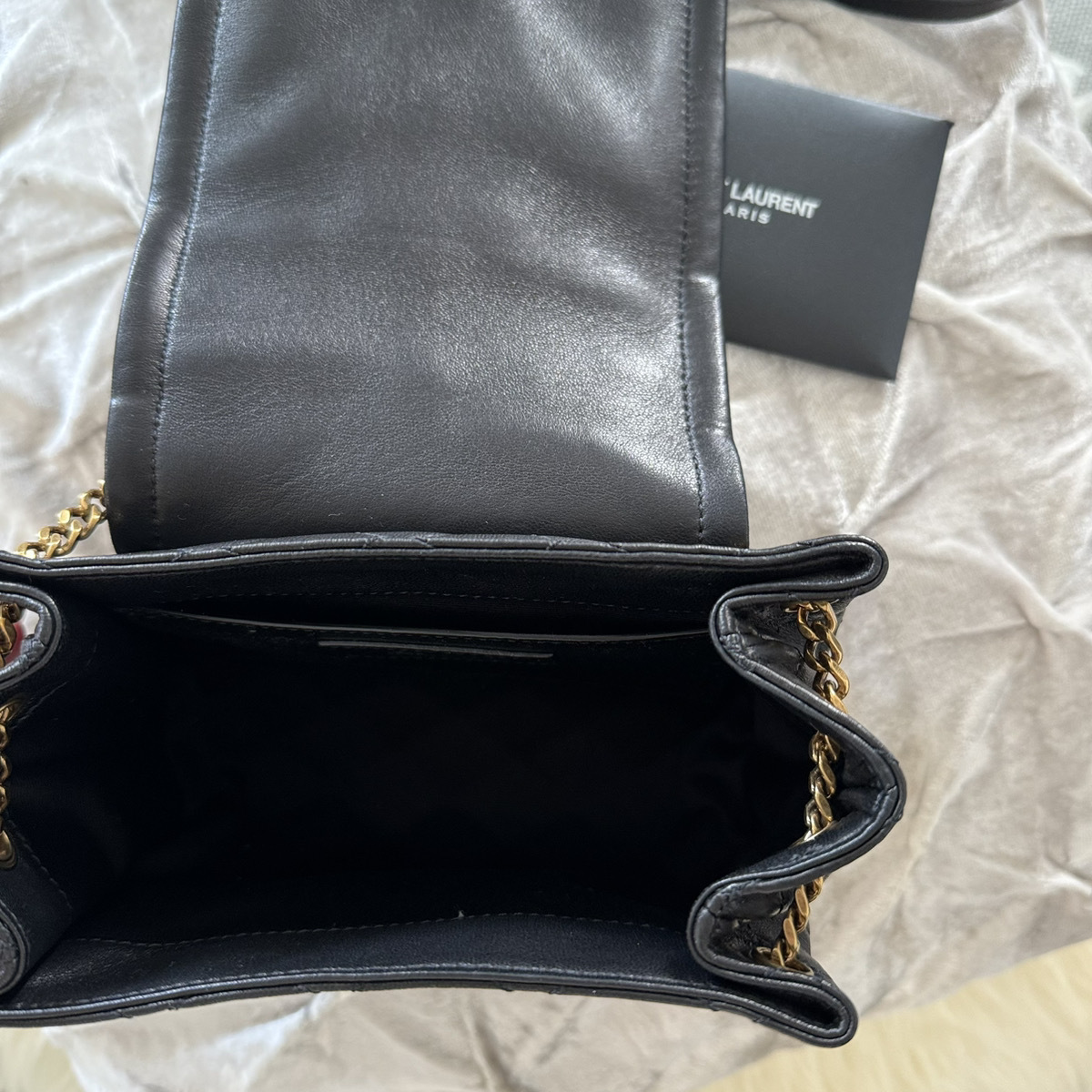 関税送料込国内発送★SAINT LAURENT モノグラム ミニ ノリータ