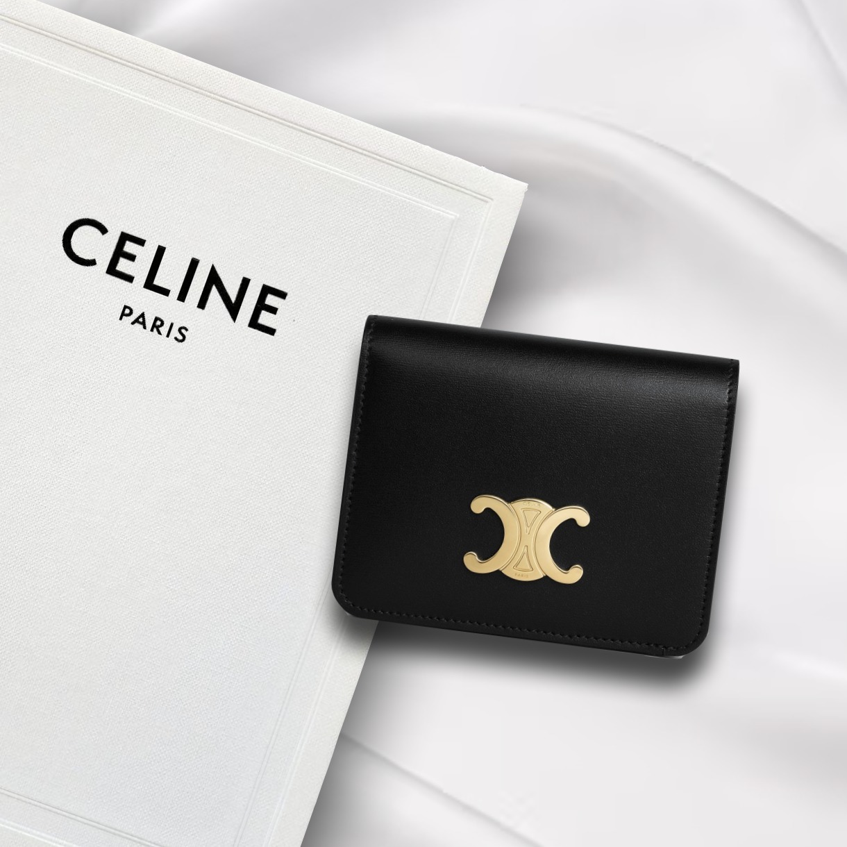 すぐ届く！【CELINE】ミニ財布　トリオンフ
