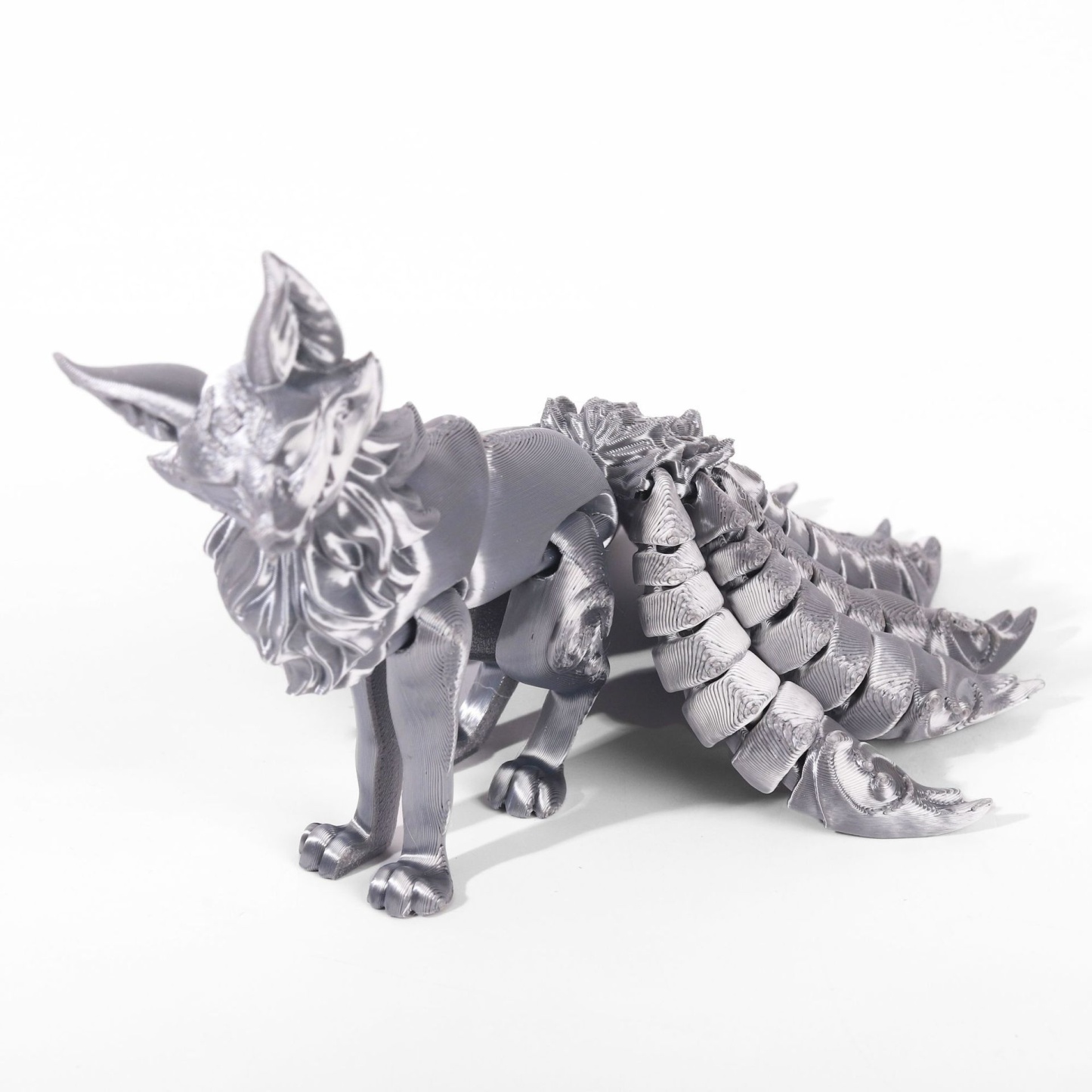 3D列印九尾狐多關節可活動模型手辦裝飾辦公室桌面擺飾熱銷