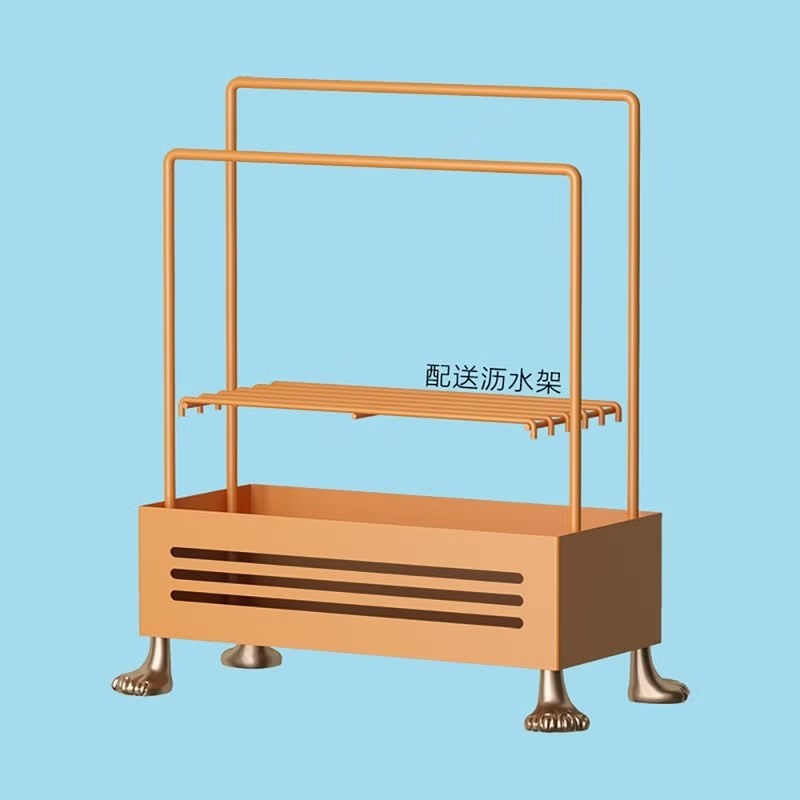 不繡鋼廚房抹布架