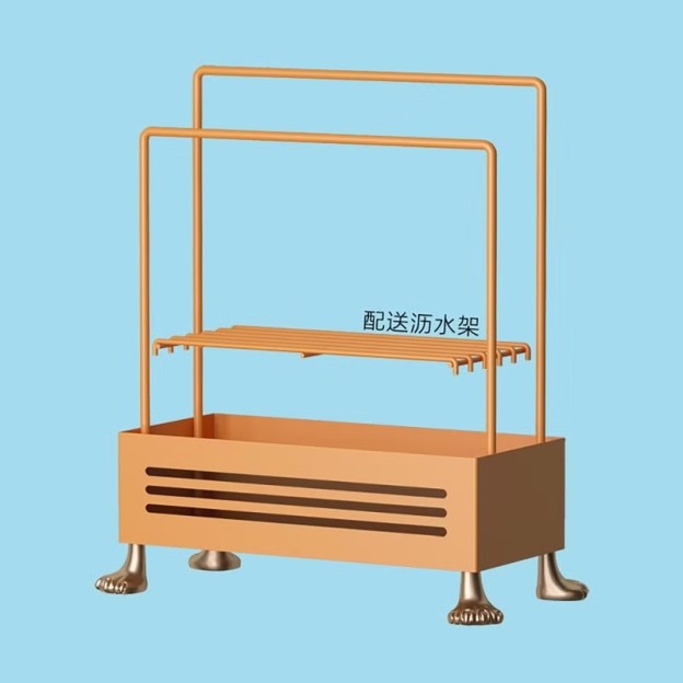 不繡鋼廚房抹布架