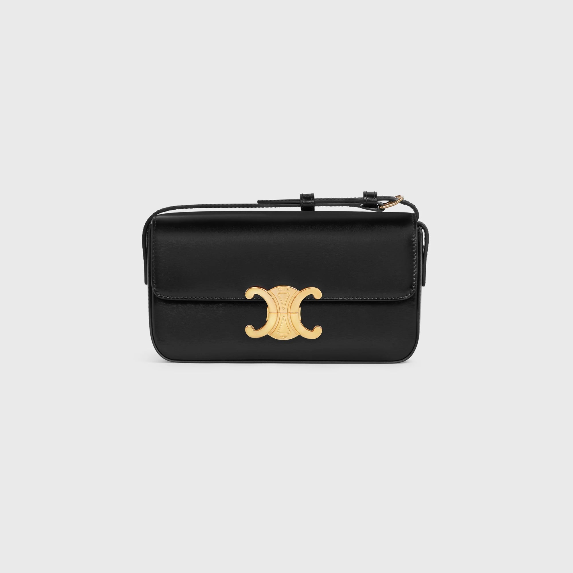 【Celine】トリオンフ ショルダーバッグ TRIOMPHE CANVAS ブラック