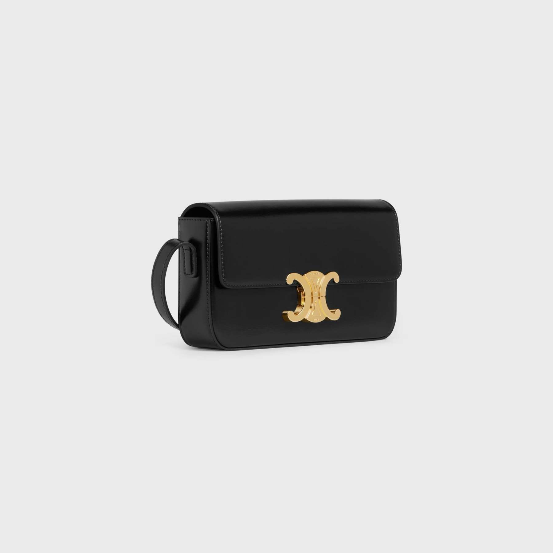 【Celine】トリオンフ ショルダーバッグ TRIOMPHE CANVAS ブラック