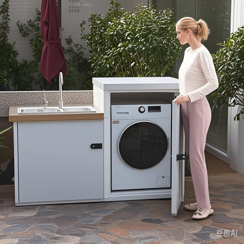 Washing machine cabinet and sink cabinet