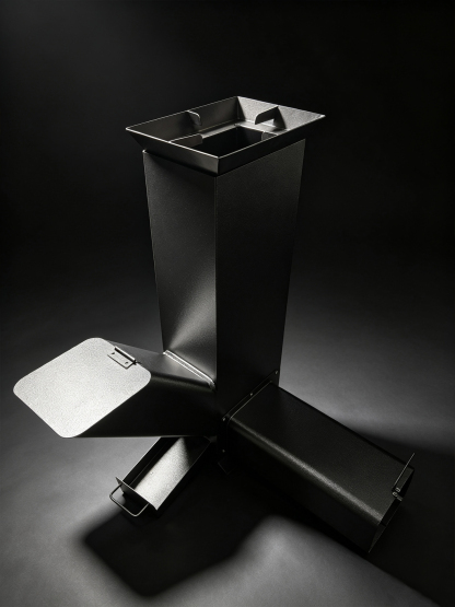 Rocket Stove with Fire Birck Insulation Ash Drawer and Air Damper Control
