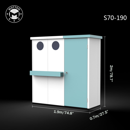 Outdoor Tool Room-Waterproof and sun-proof metal lockers