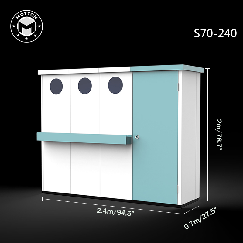 Outdoor Tool Room-Waterproof and sun-proof metal lockers