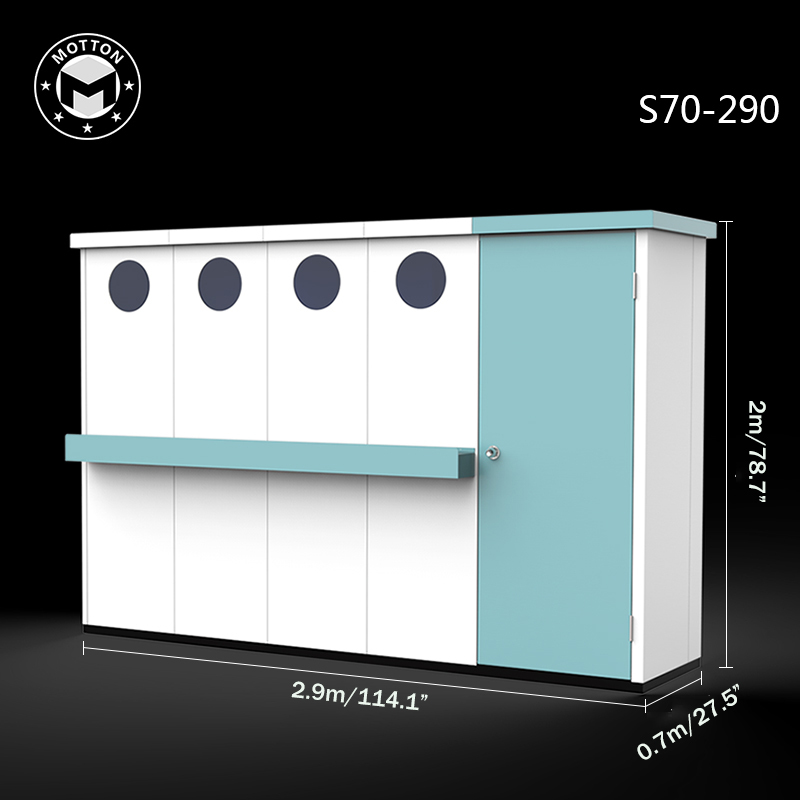 Outdoor Tool Room-Waterproof and sun-proof metal lockers