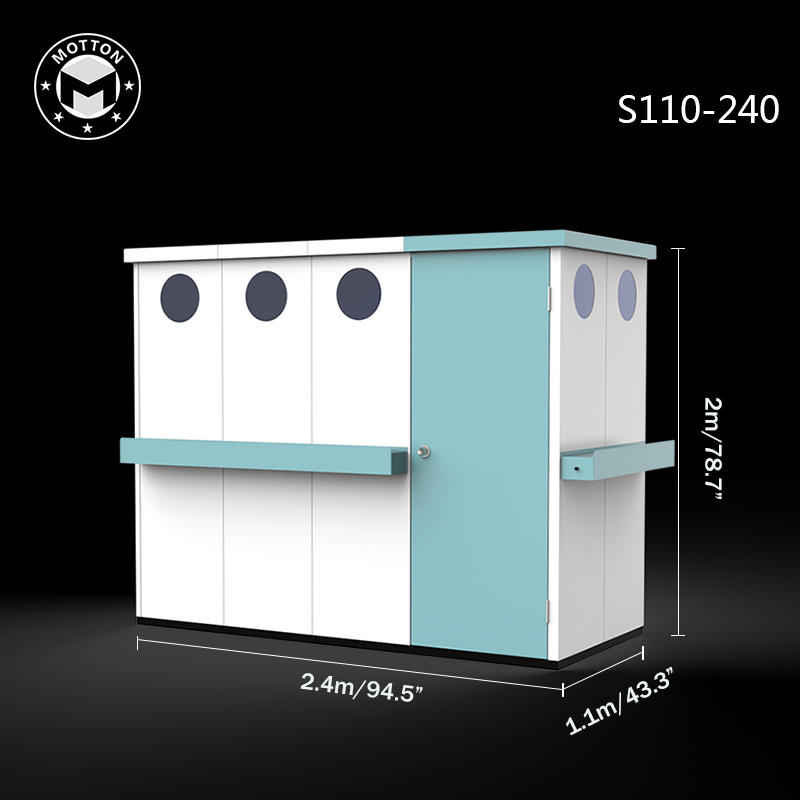 Outdoor Tool Room-Waterproof and sun-proof metal lockers