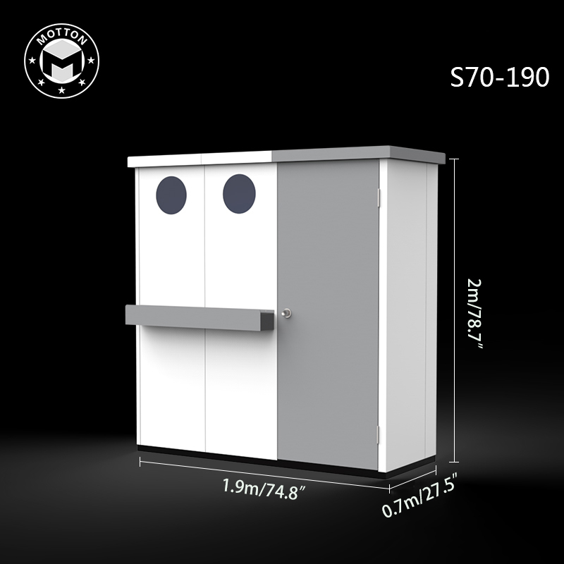 Outdoor tool room-galvanized sheet assembly