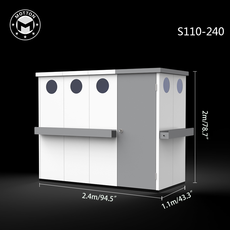 Outdoor tool room-galvanized sheet assembly