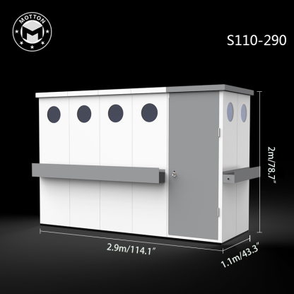 Outdoor tool room-galvanized sheet assembly