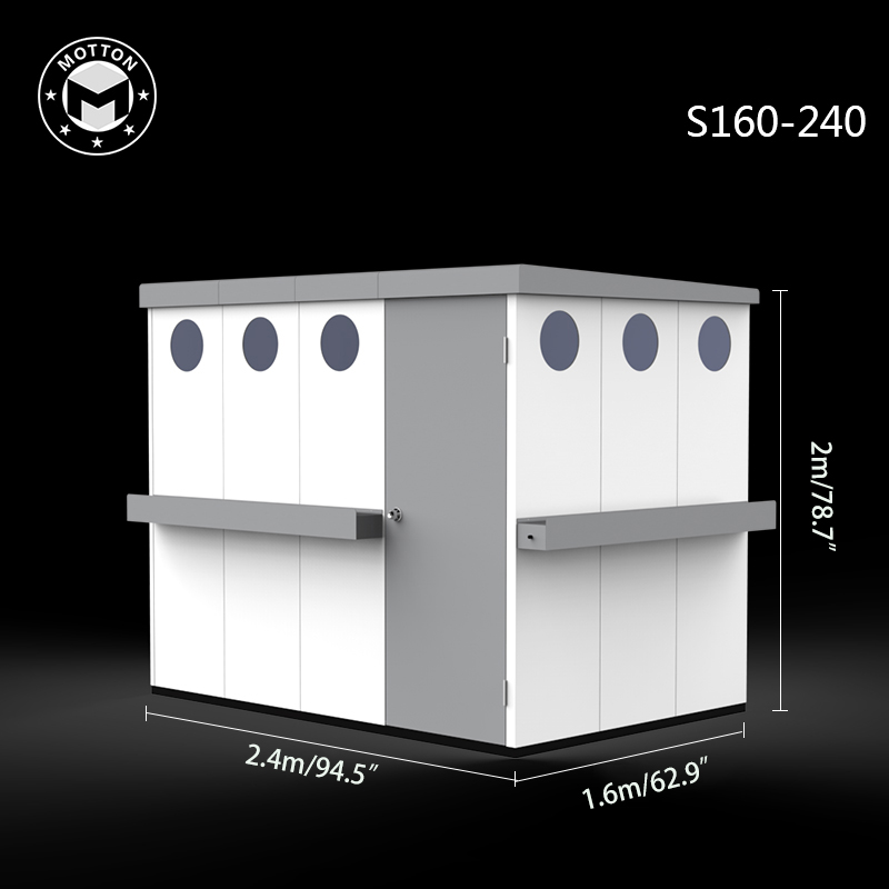 Outdoor tool room-galvanized sheet assembly