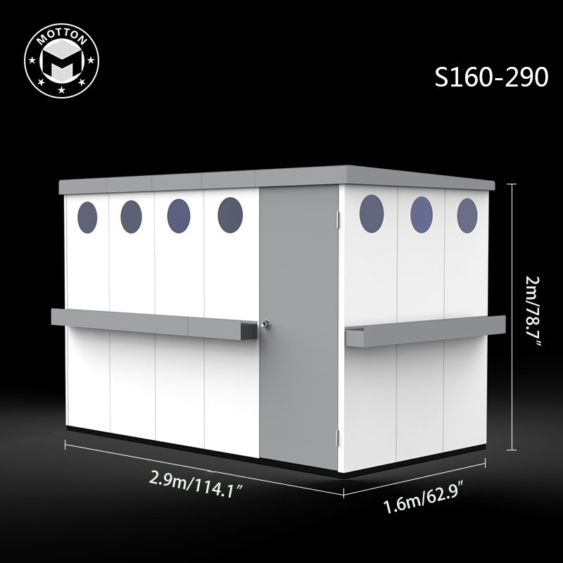Outdoor tool room-galvanized sheet assembly