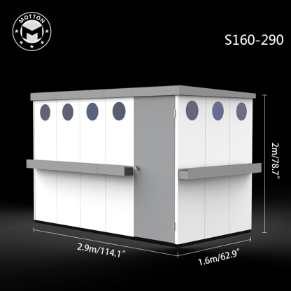 Outdoor tool room-galvanized sheet assembly