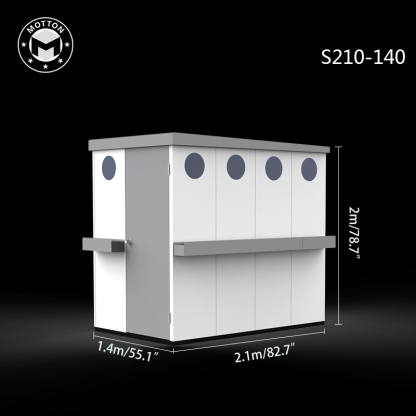 Outdoor tool room-galvanized sheet assembly